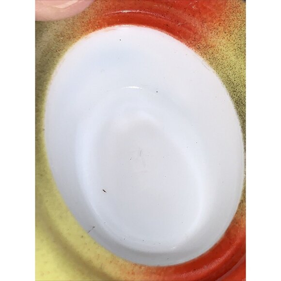 Vtg Mosser Cat on Nest Tie Dye Glass Salt Cellar Basket C880 - Picture 8 of 10